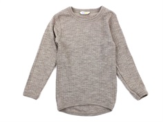 Joha sesame melange shirt merino wool  